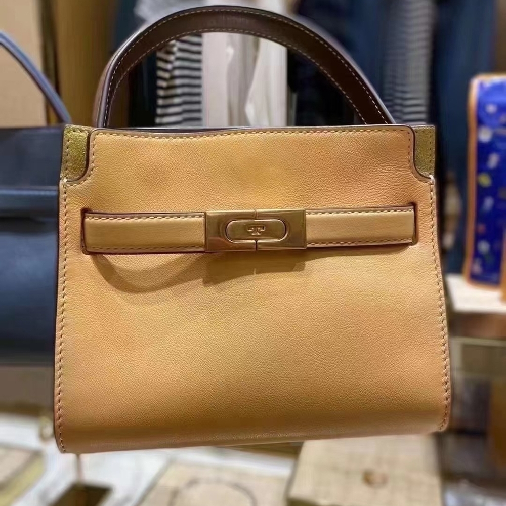 Tory Burch Mini Double Lee Raziwill Jackfruit Top Handle Bag